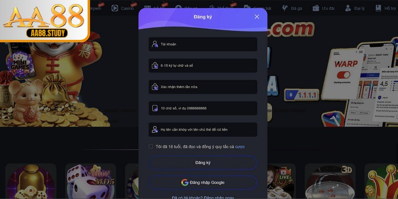 Hướng dẫn tham gia sảnh thể thao AA88